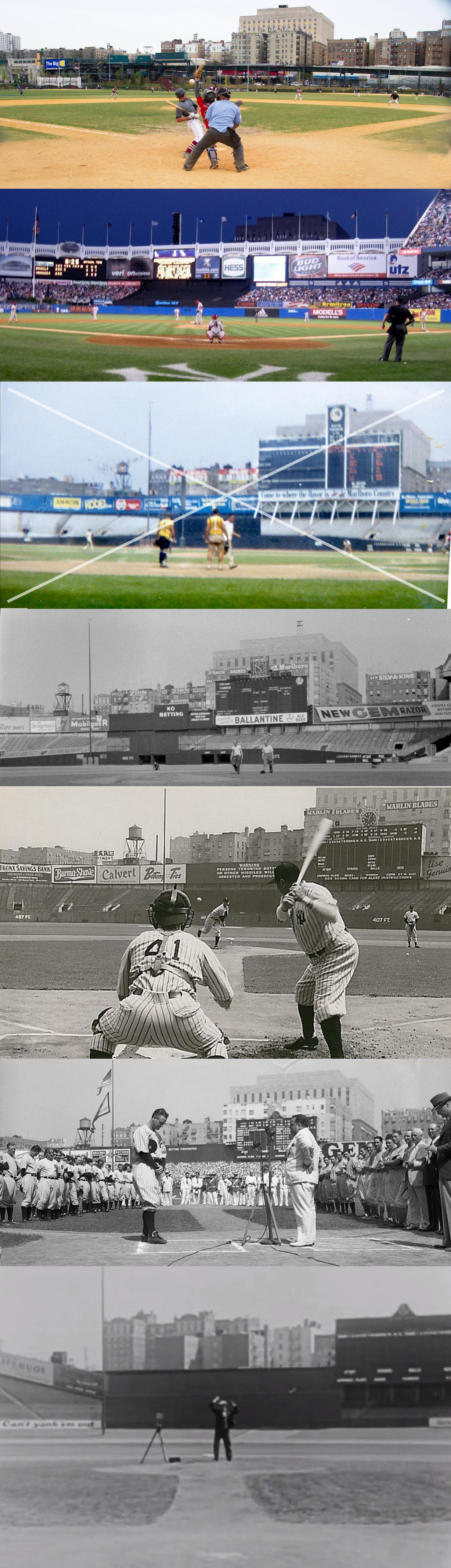 A view from old Yankee Stadium's home plate over the years - River Avenue  Blues