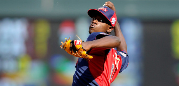 Severino at the 2014 Futures Game. (Hannah Foslien/Getty)