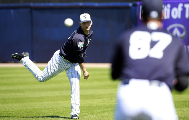 Luis Severino jumped from behind Gary Sanchez to snatch a popup