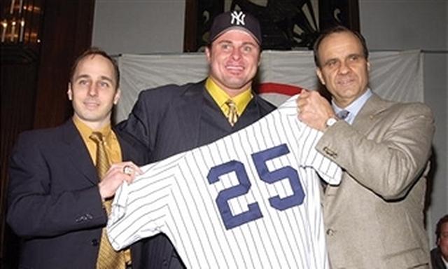 Jason Giambi New York Yankees Autographed 8 x 10 Hitting