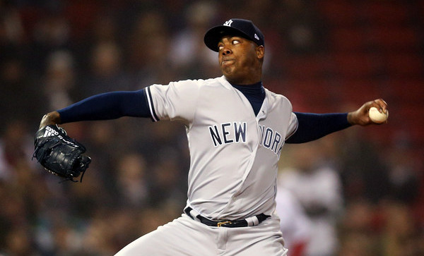 Aroldis Chapman Makes High-velocity Rangers Debut