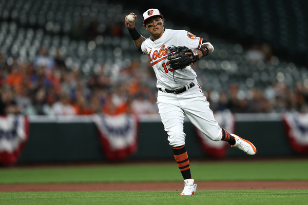 Future Yankee Manny Machado. (Patrick Smith/Getty Images North America)