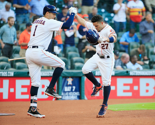 Correa and Altuve. (Scott Halleran/Getty Images North America)