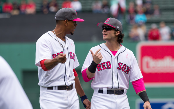 Bogaerts & Benintendi. (Rich Gagnon/Getty)