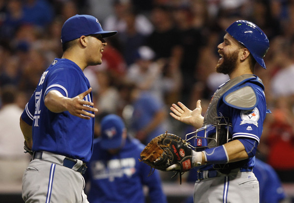 Osuna and Martin. (David Maxwell/Getty Images)