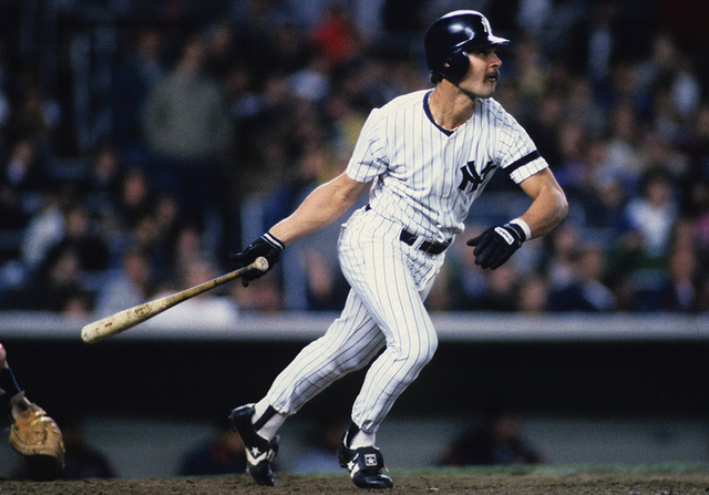 Former New York Yankees catcher Rick Cerone (10) during the Seventy First  Old Timers Day Game played prior to game between the New York Yankees and  Texas Rangers at Yankee Stadium in